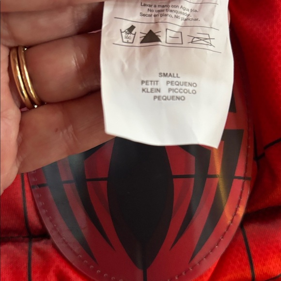 Spider-Man Marvel Kids Red and Blue Costume With Hood Size Small - Picture 4 of 9
